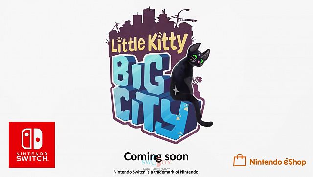 Switch猫咪模拟游戏《小猫咪大城市》将于2024年发售