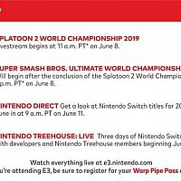 E3 2019任天堂直面会安排公布 两场竞标赛等你来参加