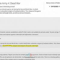 Switch版《僵尸部队4：死亡战争》有全新内容加入 或将于2022年内发售