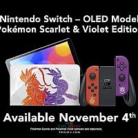 Switch OLED《宝可梦：朱/紫》主题限定机今日正式发售