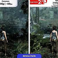 Switch《古墓丽影：终极版》与PS4版画面对比曝光